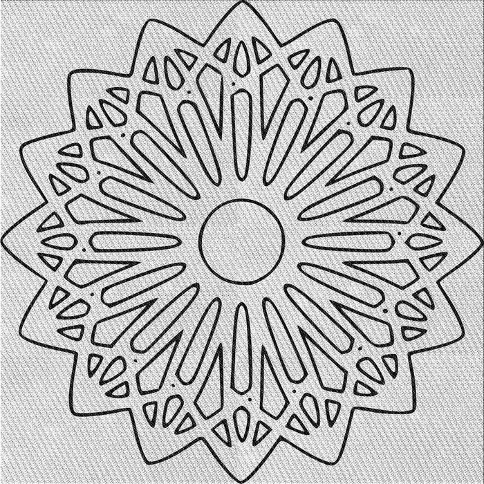 Round Machine Washable Transitional Gray Rug, wshpat7gry