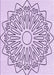 Patterned Lilac Purple Rug, pat7pur