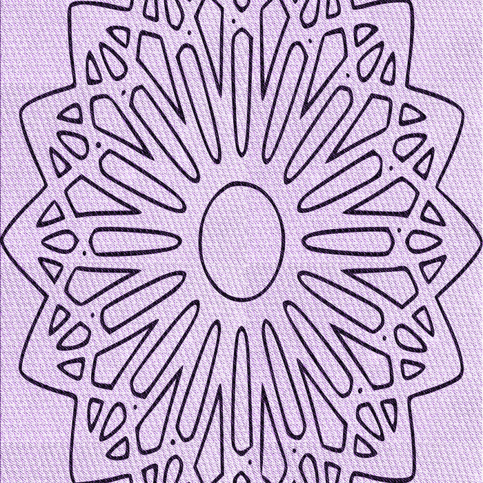Patterned Lilac Purple Rug, pat7pur