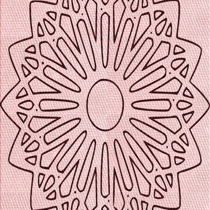 Patterned Pink Rug, pat7rd