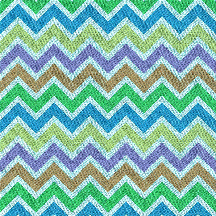 Round Machine Washable Transitional Green Rug, wshpat700lblu