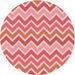 Square Patterned Pastel Pink Rug, pat700rd