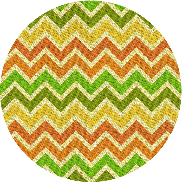 Square Patterned Green Rug, pat700yw