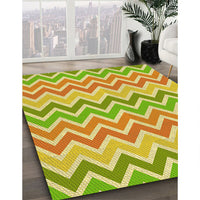 Patterned Green Rug, pat700yw