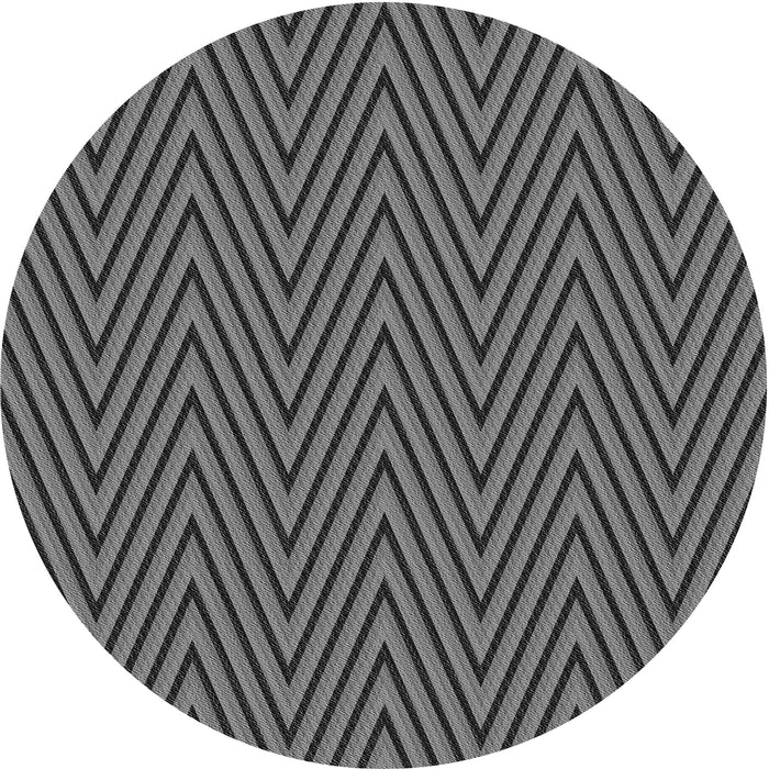 Square Patterned Black Rug, pat701gry