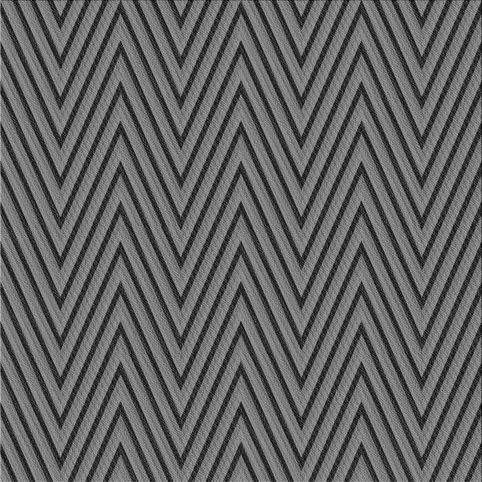 Round Patterned Black Rug, pat701gry