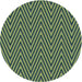 Square Patterned Green Rug, pat701lblu