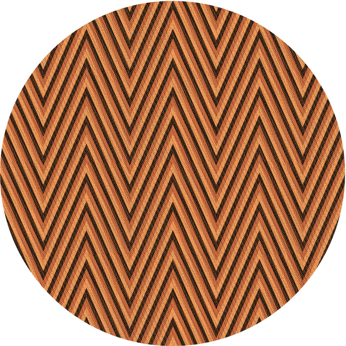 Square Patterned Neon Orange Rug, pat701org