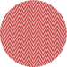 Square Patterned Light Coral Pink Rug, pat702rd