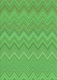 Machine Washable Transitional Dark Lime Green Rug, wshpat703grn