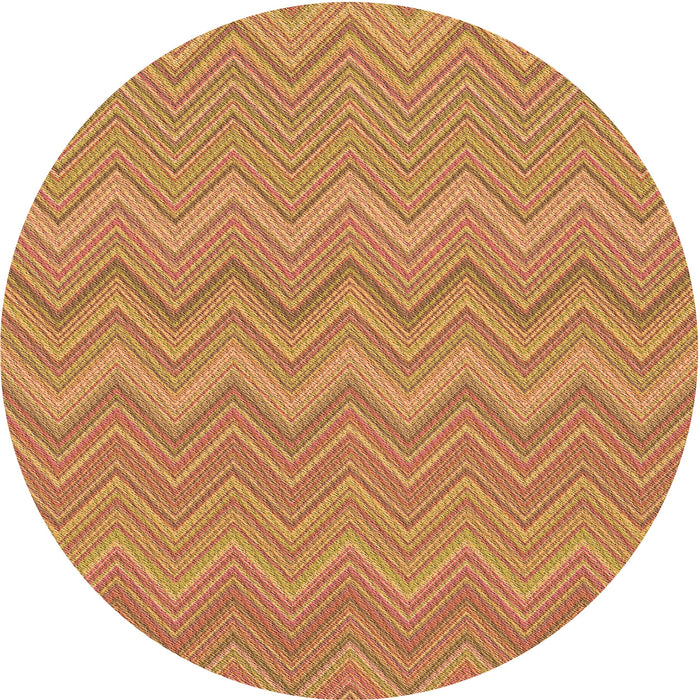 Square Patterned Orange Rug, pat703org