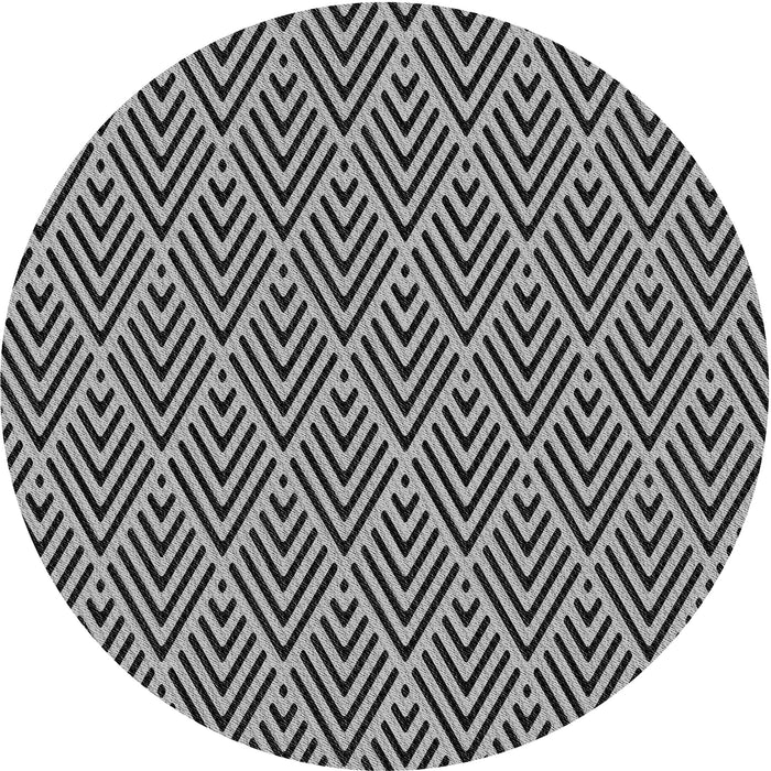 Square Patterned Cloud Gray Rug, pat704gry
