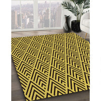 Patterned Bakers Brown Rug, pat704org