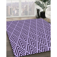 Patterned Mauve Purple Rug, pat704pur