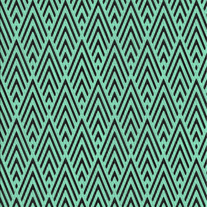 Patterned Turquoise Green Novelty Rug, pat704