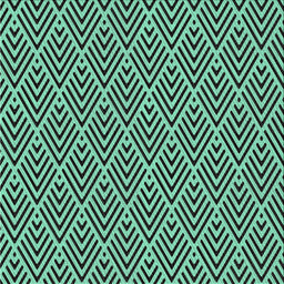 Square Patterned Turquoise Green Novelty Rug, pat704