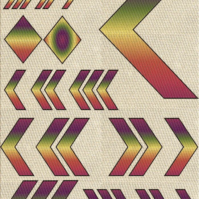 Patterned Golden Blonde Gold Rug, pat705brn