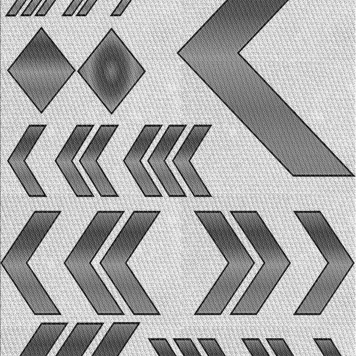 Patterned Silver Gray Rug, pat705gry