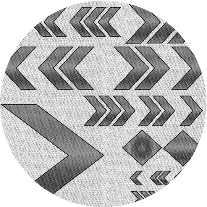 Square Patterned Silver Gray Rug, pat705gry