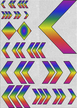 Patterned Purple Novelty Rug, pat705