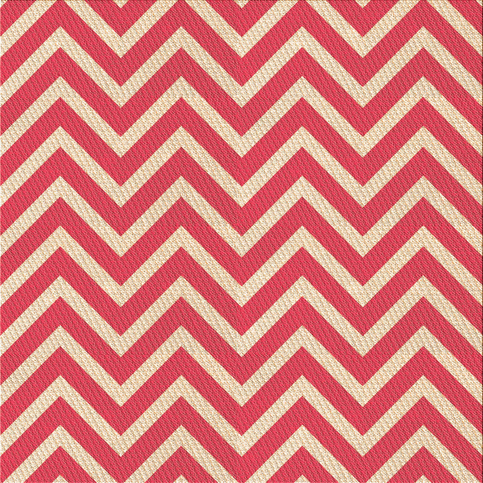 Round Patterned Red Rug, pat706org