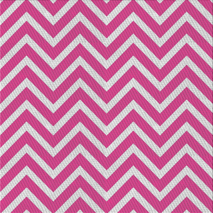 Square Patterned Deep Pink Novelty Rug, pat706
