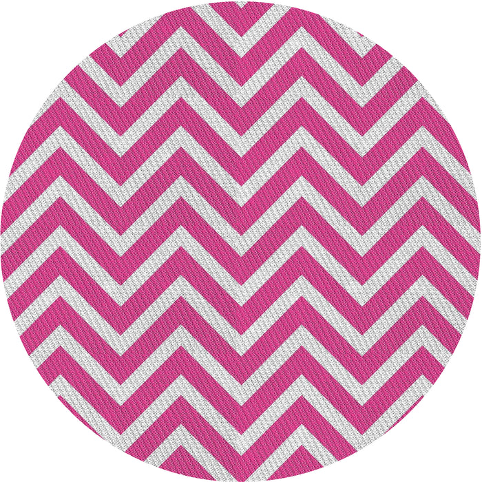 Square Machine Washable Transitional Deep Pink Rug, wshpat706