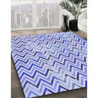 Patterned Blue Rug, pat707blu