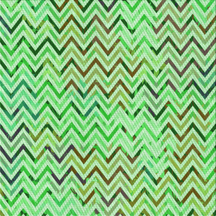 Round Patterned Green Rug, pat707grn