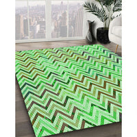 Patterned Green Rug, pat707grn