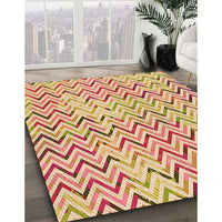 Patterned Orange Rug, pat707org