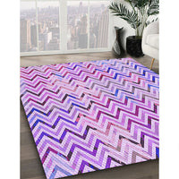 Patterned Blossom Pink Rug, pat707pur