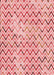 Patterned Deep Rose Pink Rug, pat707rd