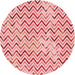 Square Patterned Deep Rose Pink Rug, pat707rd