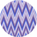 Square Machine Washable Transitional Periwinkle Purple Rug in a Living Room, wshpat708blu