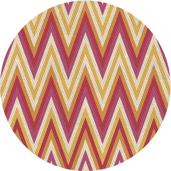 Square Patterned Red Rug, pat708brn