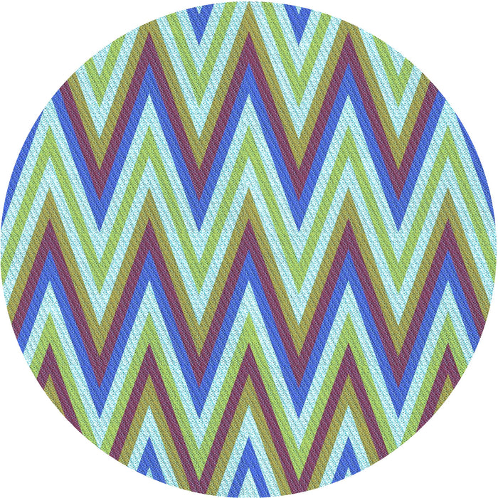 Square Patterned Light Green Rug, pat708lblu