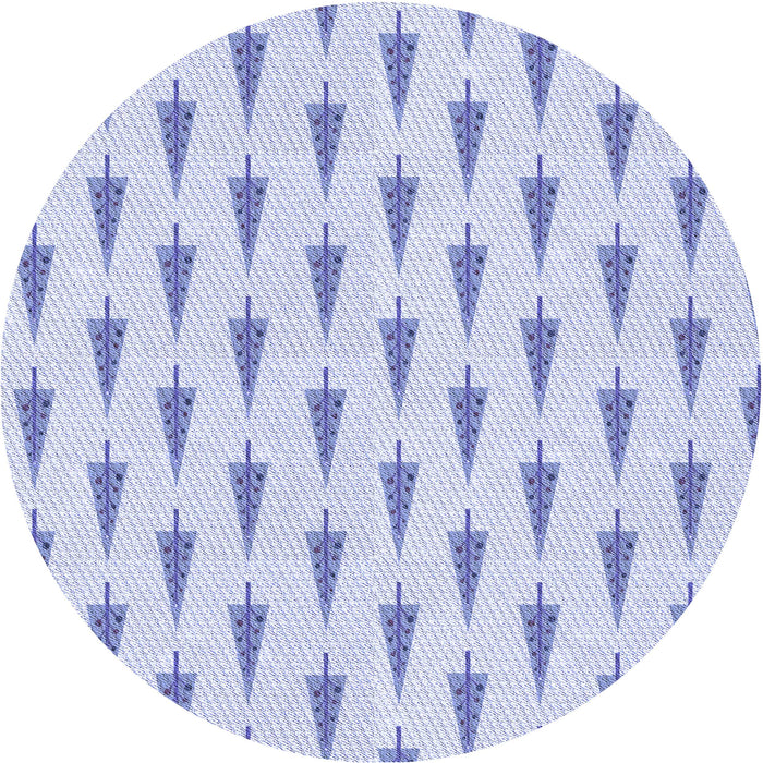 Square Machine Washable Transitional Lavender Blue Rug in a Living Room, wshpat709blu