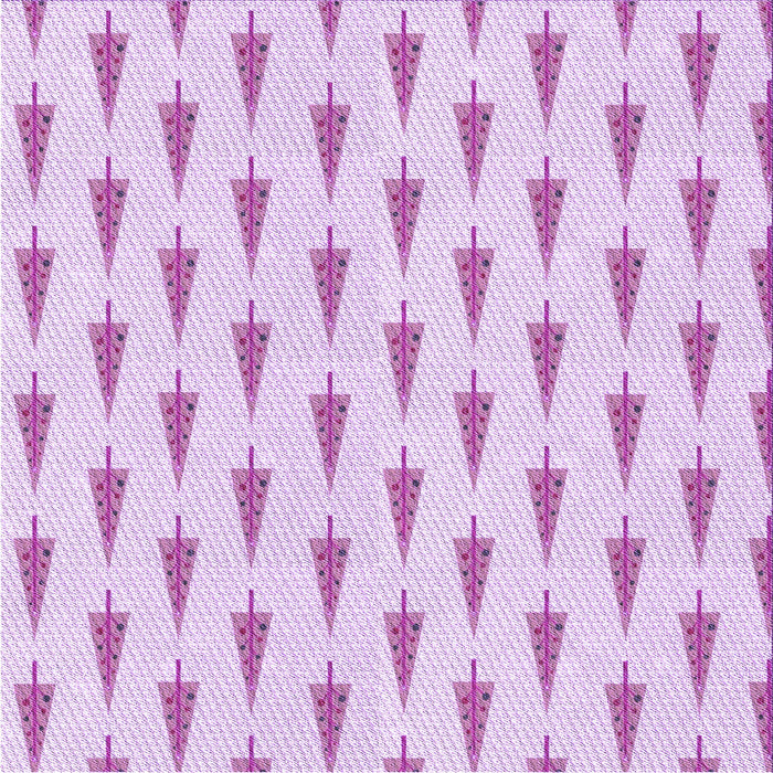 Round Patterned Orchid Purple Rug, pat709pur