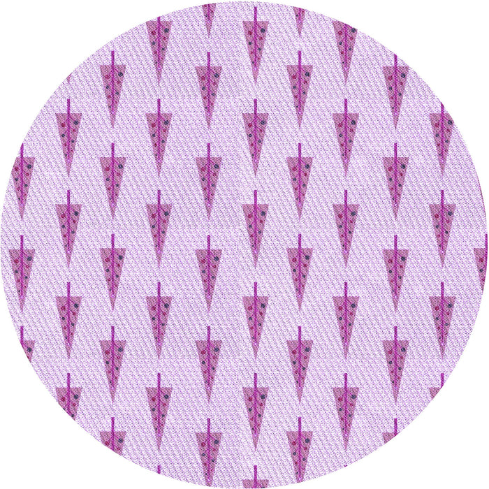 Square Patterned Orchid Purple Rug, pat709pur