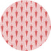 Square Patterned Light Rose Pink Rug, pat709rd