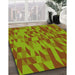 Machine Washable Transitional Pistachio Green Rug in a Family Room, wshpat71yw