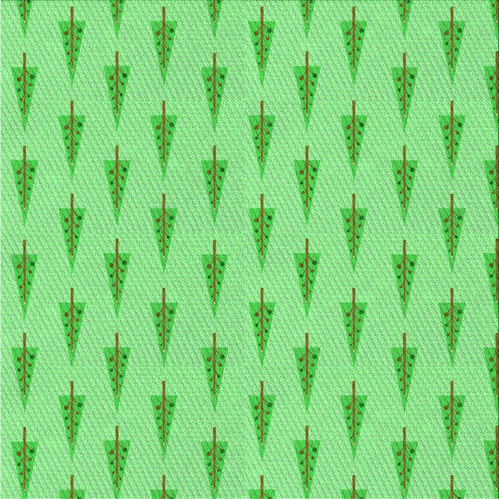 Round Patterned Green Rug, pat710grn