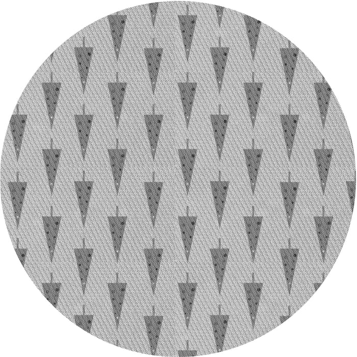 Square Patterned Platinum Silver Gray Rug, pat710gry