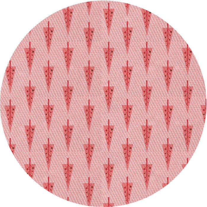 Square Patterned Baby Pink Rug, pat710rd