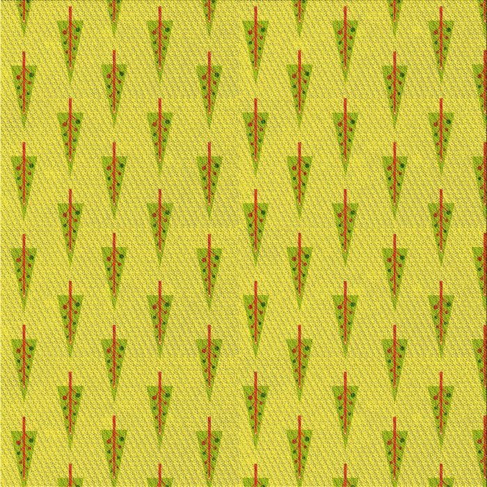 Round Patterned Yellow Rug, pat710yw