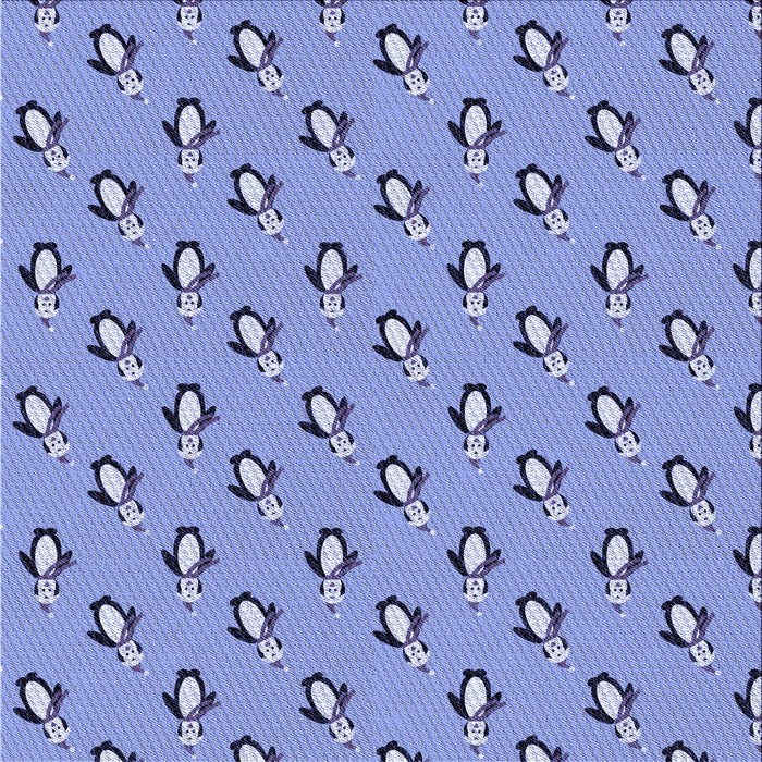 Round Patterned Sky Blue Rug, pat711blu