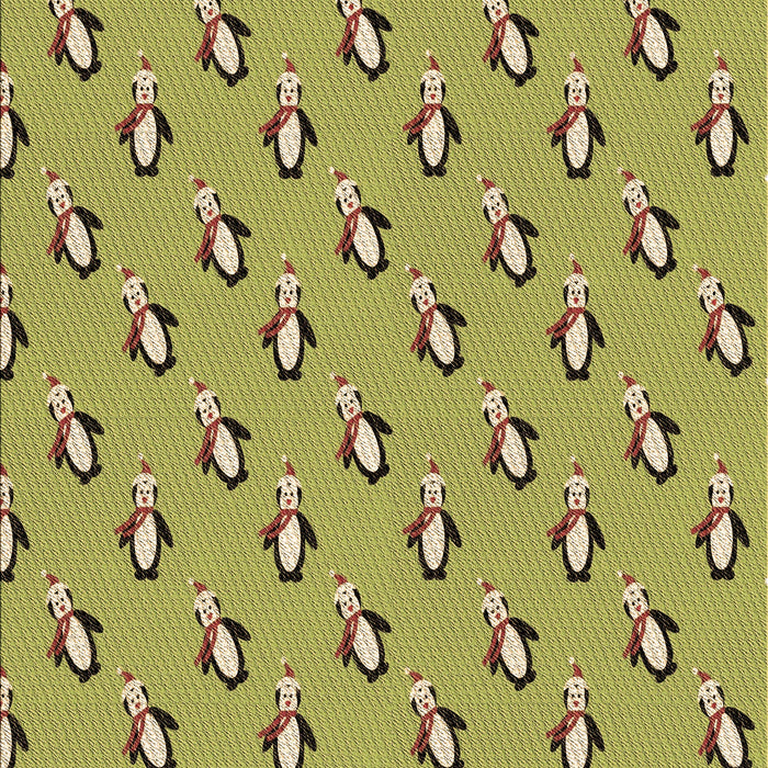 Patterned Dark Yellow Green Rug, pat711brn