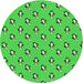 Square Machine Washable Transitional Neon Green Rug in a Living Room, wshpat711grn