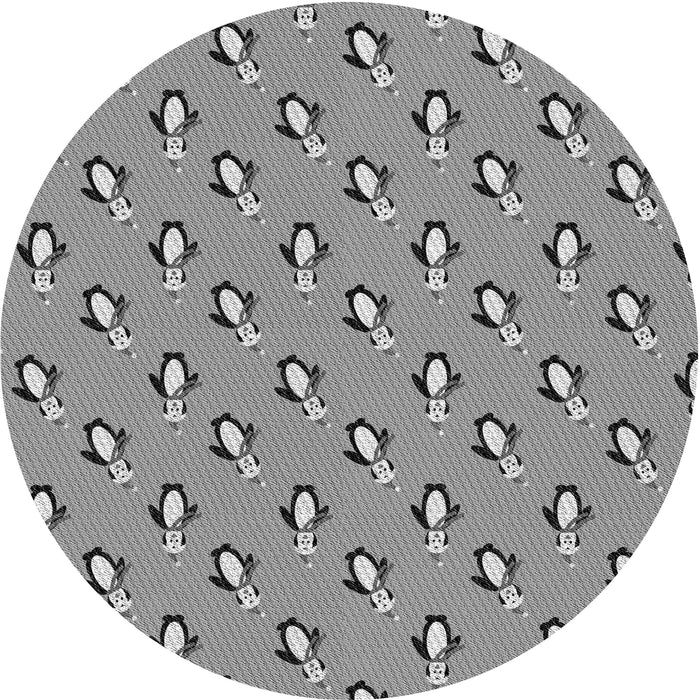 Square Patterned Cloud Gray Rug, pat711gry